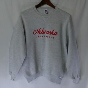 Vtg‎ 90s Russell Athletic XL Nebraska University Cornhuskers Crewneck Sweatshirt